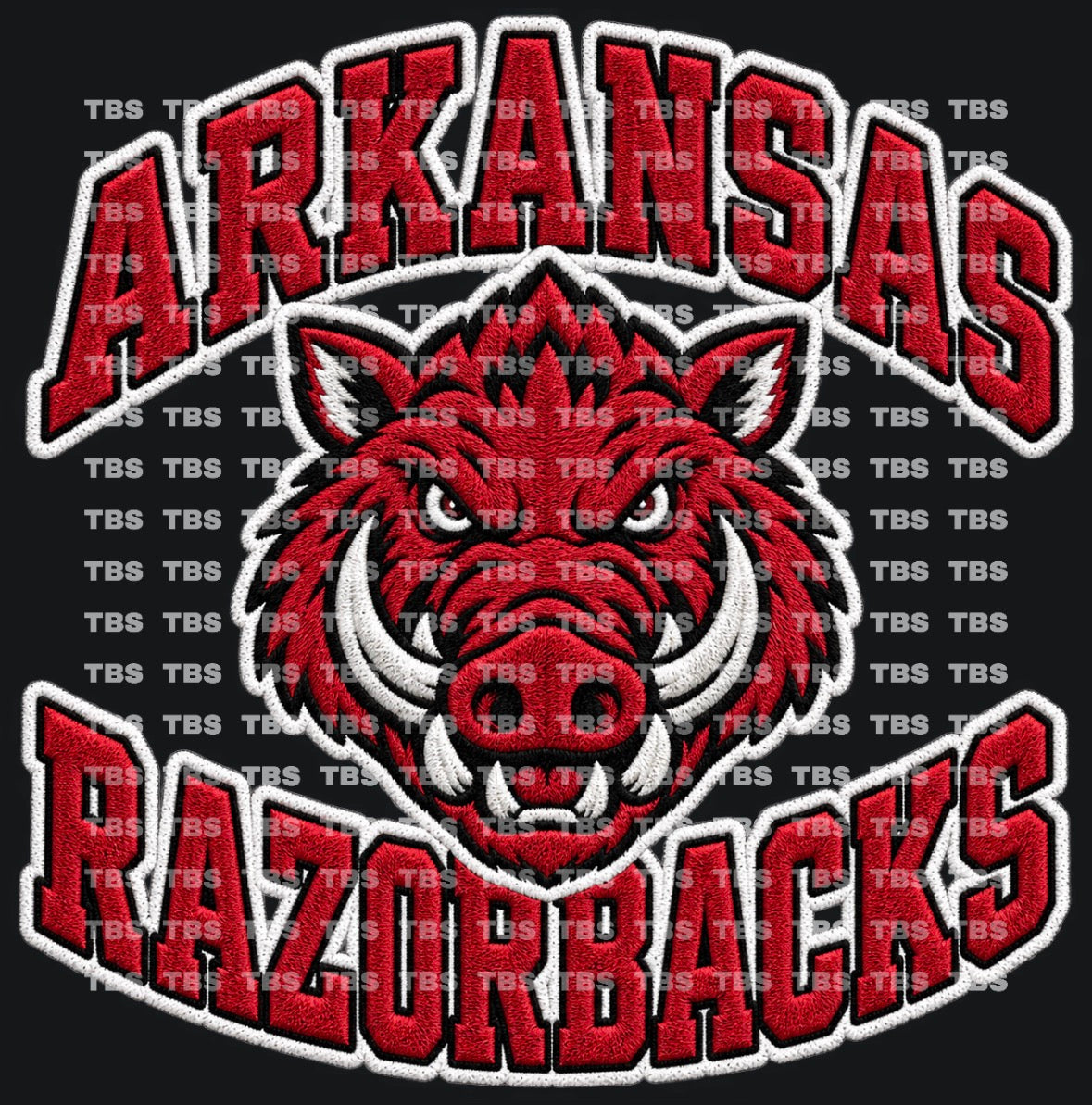 FAUX EMBROIDERY LOOK COLLEGE FOOTBALL T-SHIRT TRANSFERS (SUBLIMATION) - Wholesale