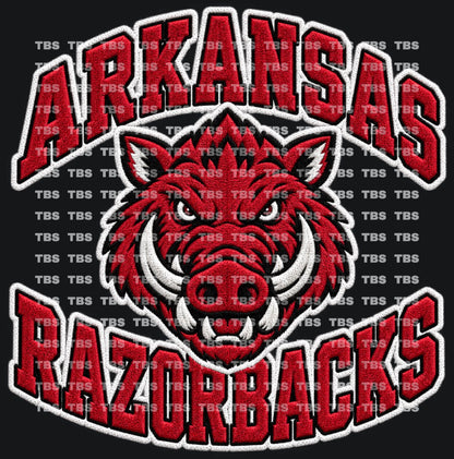 FAUX EMBROIDERY LOOK COLLEGE FOOTBALL T-SHIRT TRANSFERS (SUBLIMATION) - Wholesale