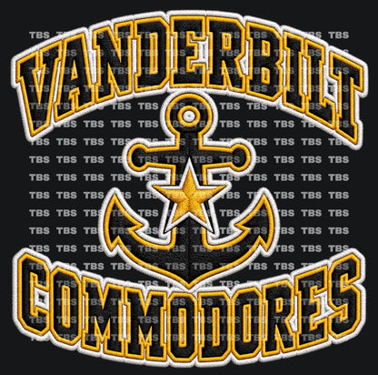FAUX EMBROIDERY LOOK COLLEGE FOOTBALL T-SHIRT TRANSFERS (SUBLIMATION) - Wholesale