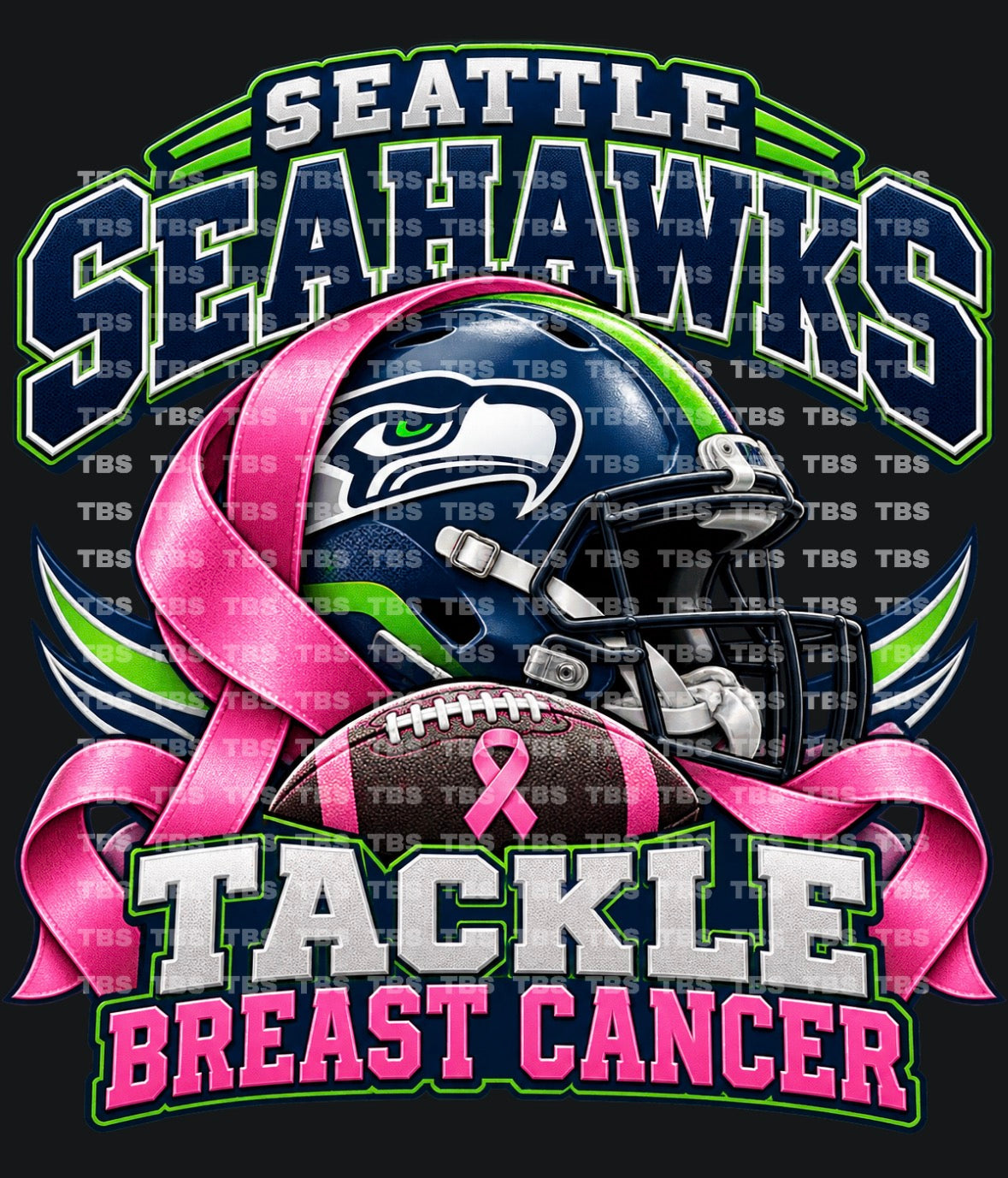 BREAST CANCER AWARENESS FOOTBALL (SUBLIMATION) - WHOLESALE