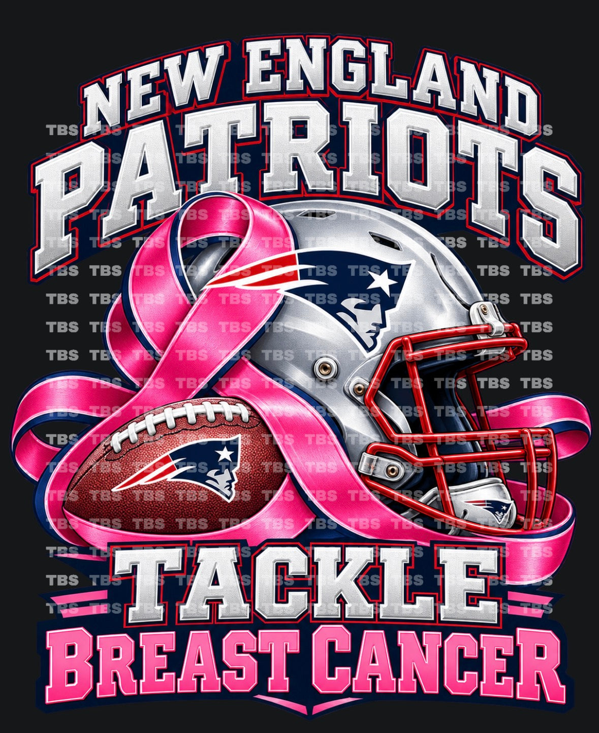 BREAST CANCER AWARENESS FOOTBALL (SUBLIMATION) - WHOLESALE