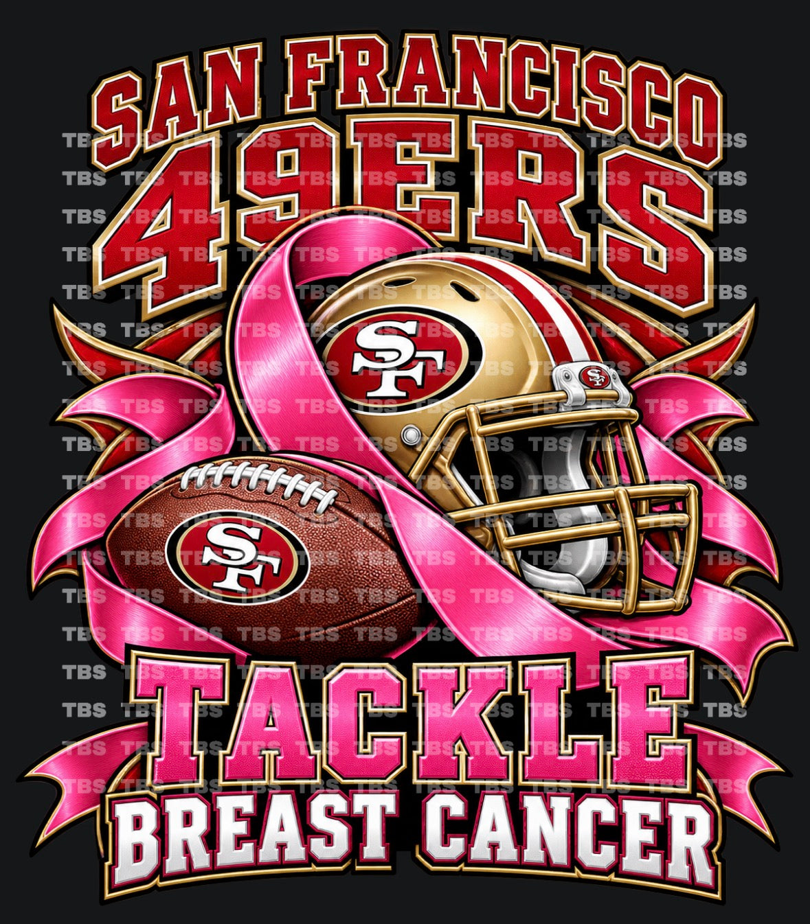 BREAST CANCER AWARENESS FOOTBALL (SUBLIMATION) - WHOLESALE