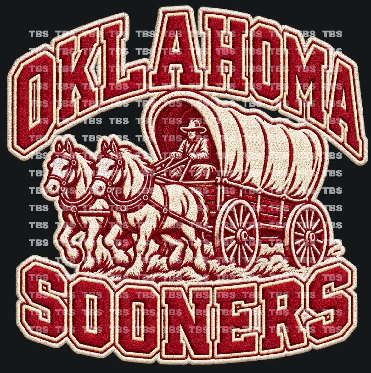 FAUX EMBROIDERY LOOK COLLEGE FOOTBALL T-SHIRT TRANSFERS (SUBLIMATION) - Wholesale
