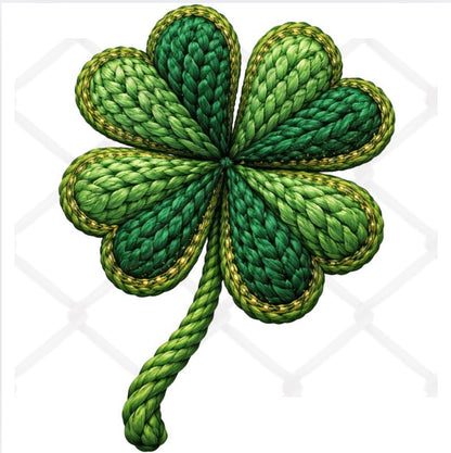 Faux Yarn St. Patricks Day SINGLE Sublimation Transfers