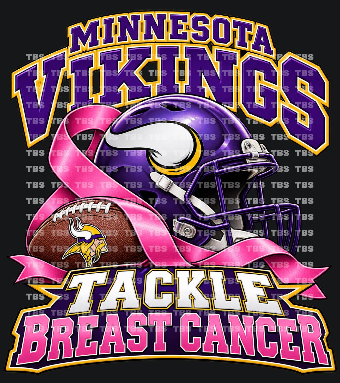 BREAST CANCER AWARENESS FOOTBALL (SUBLIMATION) - WHOLESALE