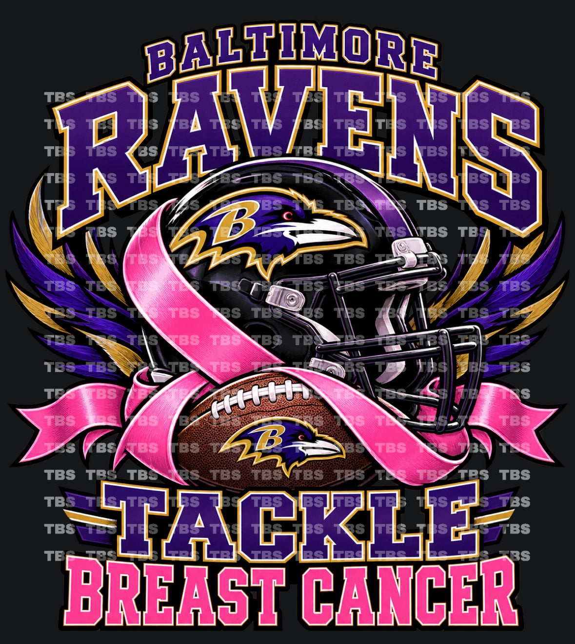 BREAST CANCER AWARENESS FOOTBALL (SUBLIMATION) - WHOLESALE