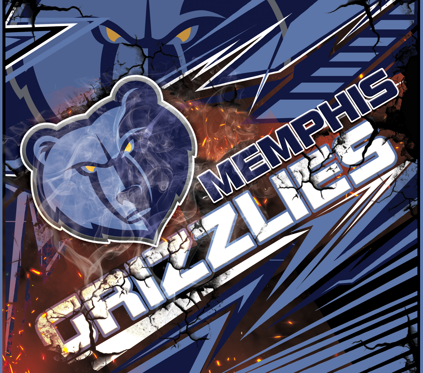 PRE-MADE ADHESIVE TRAY TABLE PRINTS (20" X 16") - BASKETBALL #1