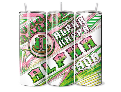 Divine 9 (TRADITIONAL) 20oz Sublimation Tumbler Wraps