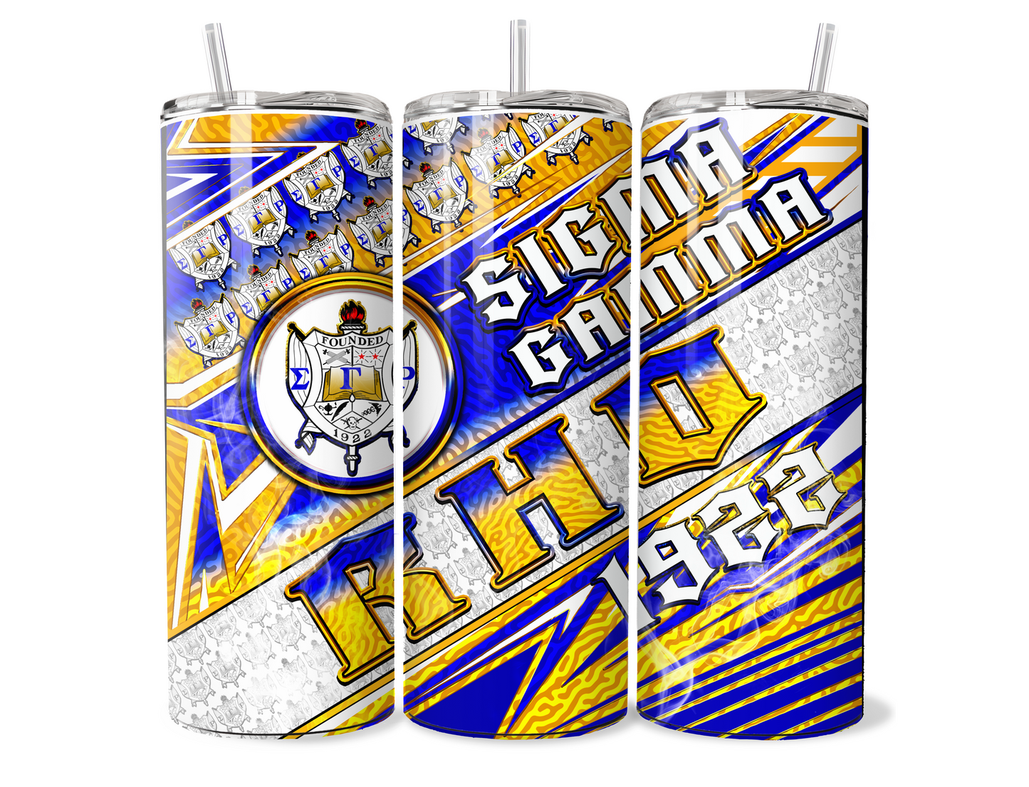 Divine 9 (TRADITIONAL) 20oz Sublimation Tumbler Wraps