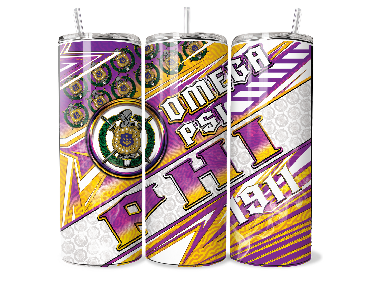 Divine 9 (TRADITIONAL) 20oz Sublimation Tumbler Wraps