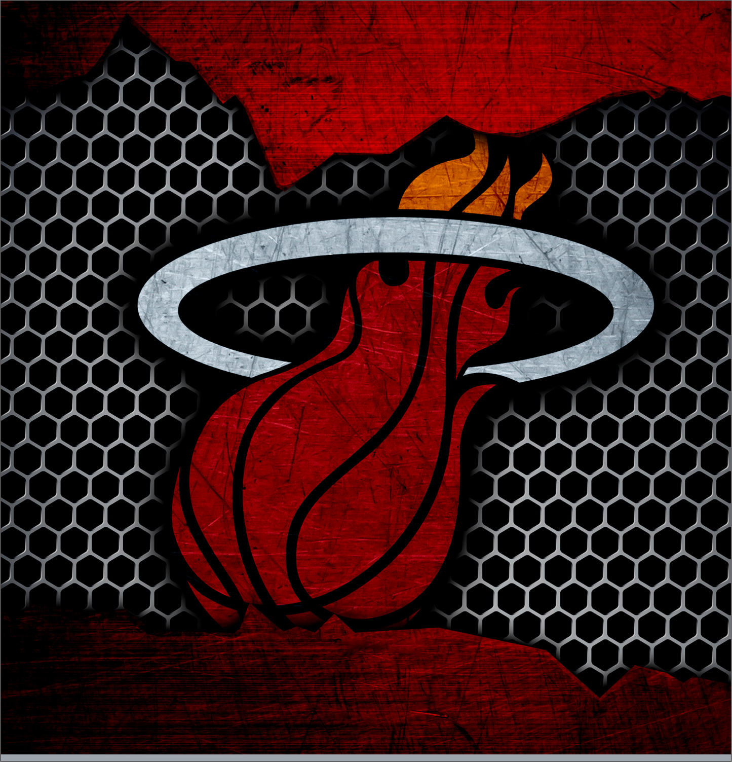 PRE-MADE ADHESIVE TRAY TABLE PRINTS (20" X 16") - BASKETBALL #2