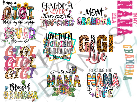 Grandma Sublimation Gang Sheet