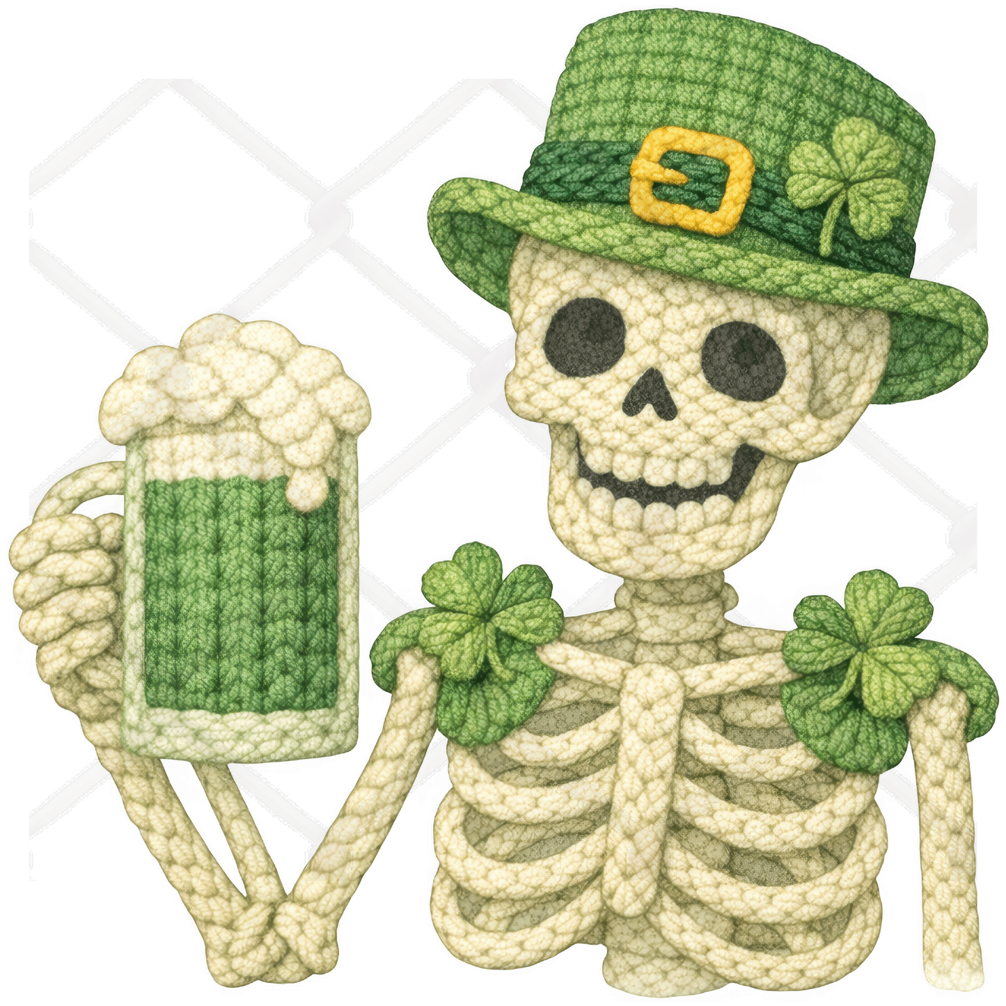 Faux Yarn St. Patricks Day SINGLE Sublimation Transfers