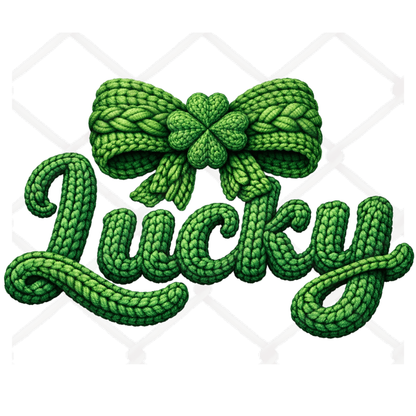 Faux Yarn St. Patricks Day SINGLE Sublimation Transfers