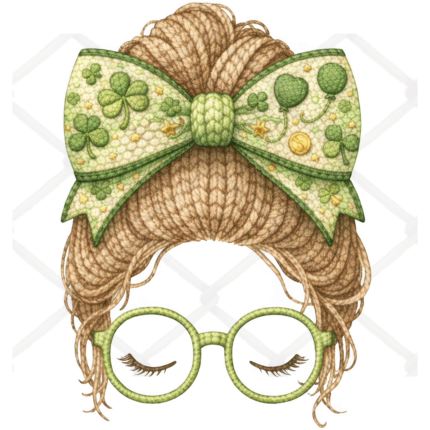 Faux Yarn St. Patricks Day SINGLE Sublimation Transfers