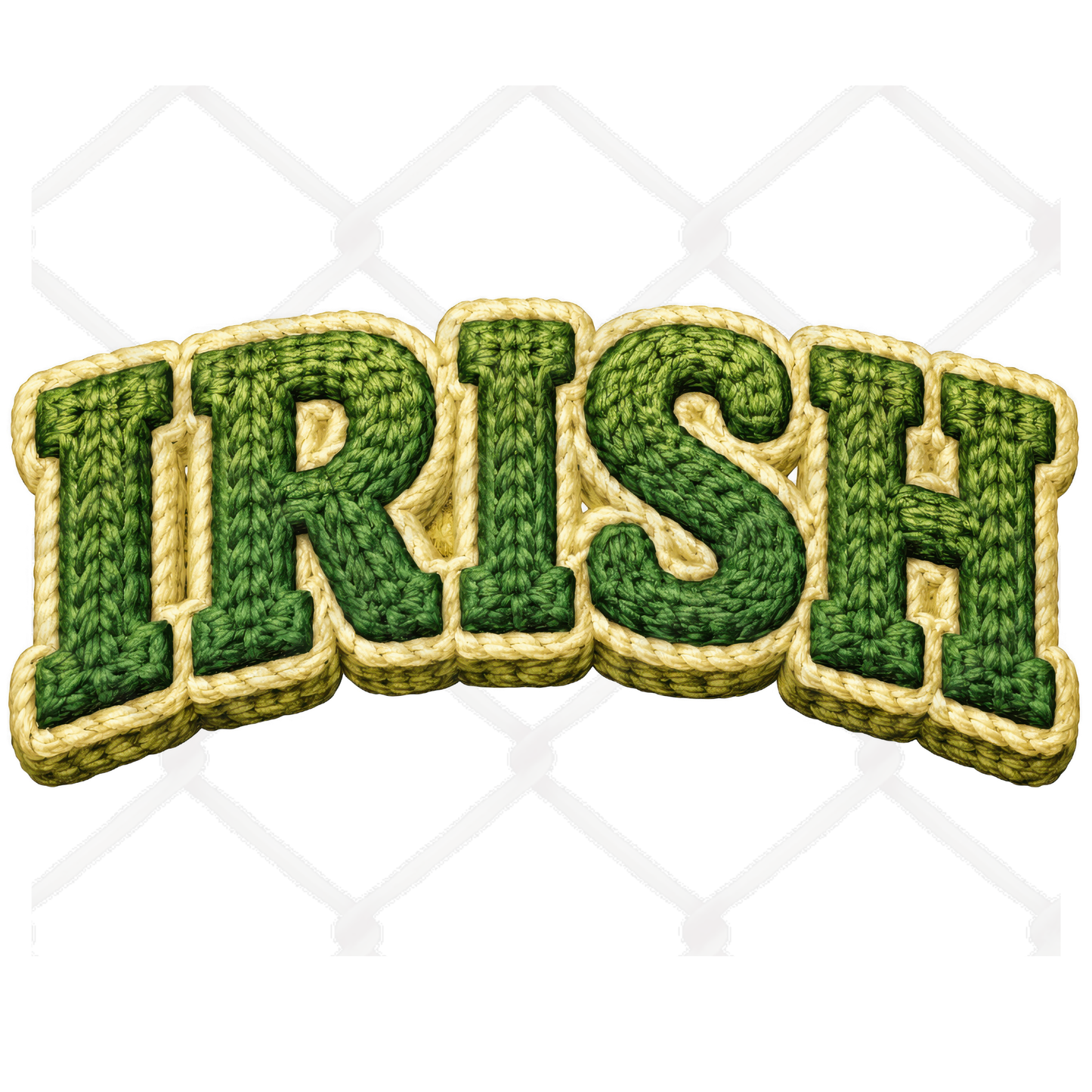 Faux Yarn St. Patricks Day SINGLE Sublimation Transfers