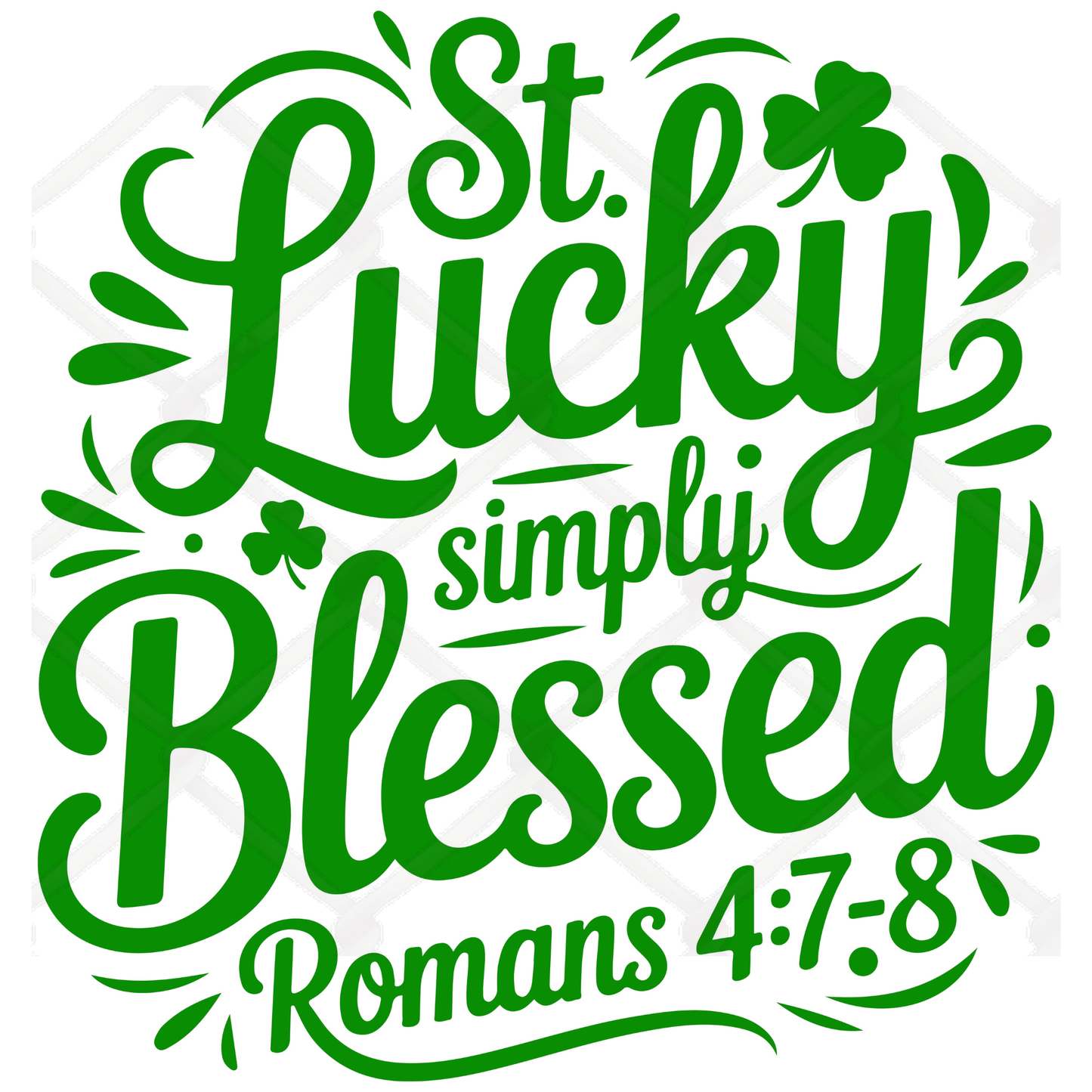 St. Patricks Day SINGLE Sublimation Transfers