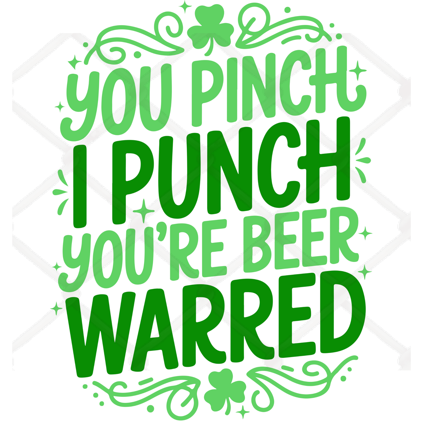 St. Patricks Day SINGLE Sublimation Transfers