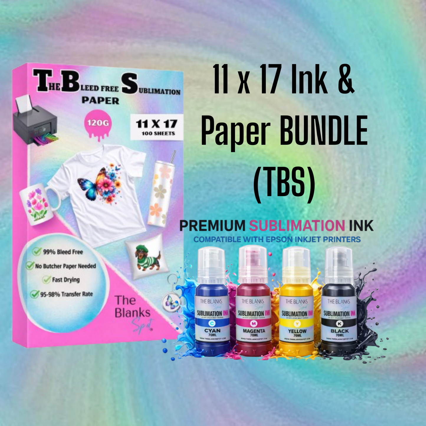 Sublimation Ink & Paper BUNDLE (TBS)
