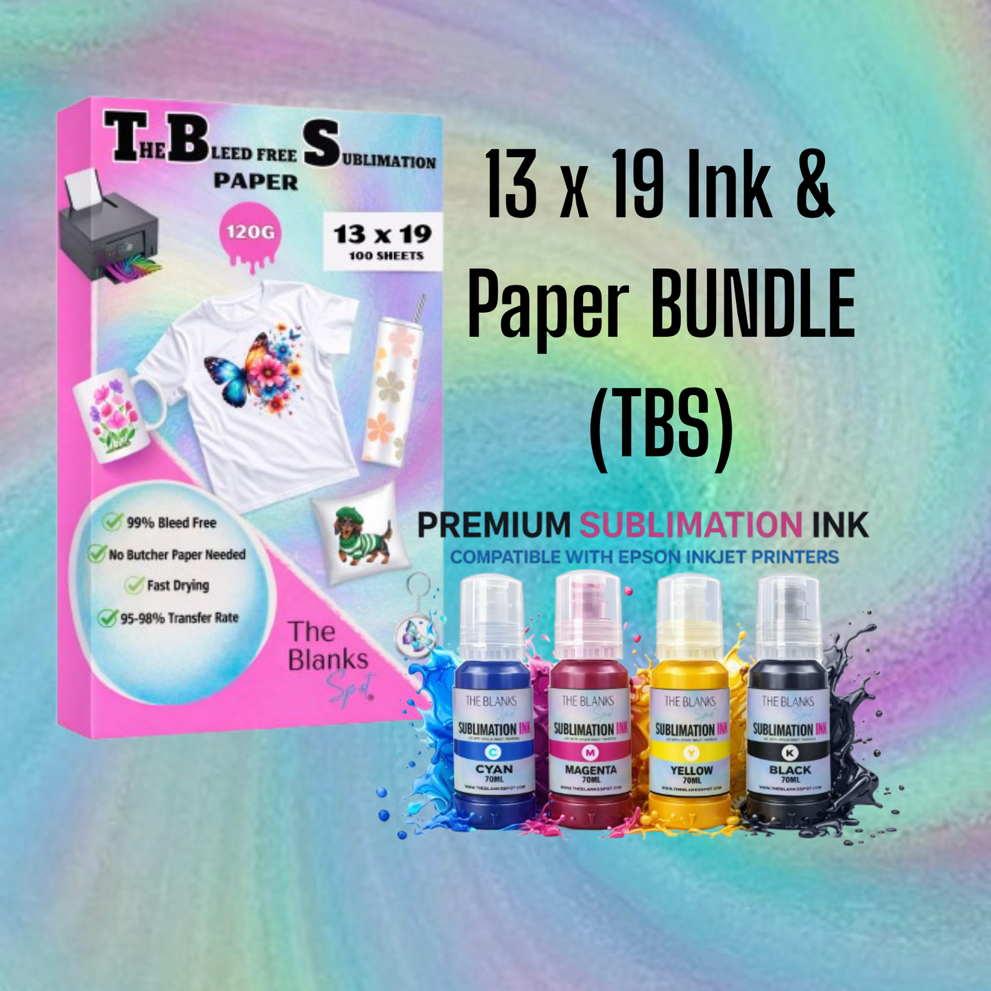 Sublimation Ink & Paper BUNDLE (TBS)