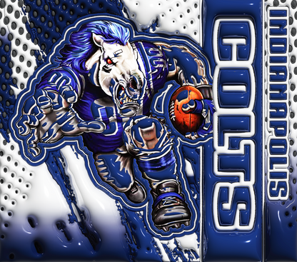 PRE-MADE ADHESIVE TRAY TABLE PRINTS (20" X 15.25") - FOOTBALL (3D MASCOT)