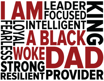 BLK DAD T-Shirt Sublimation Transfers (Singles)