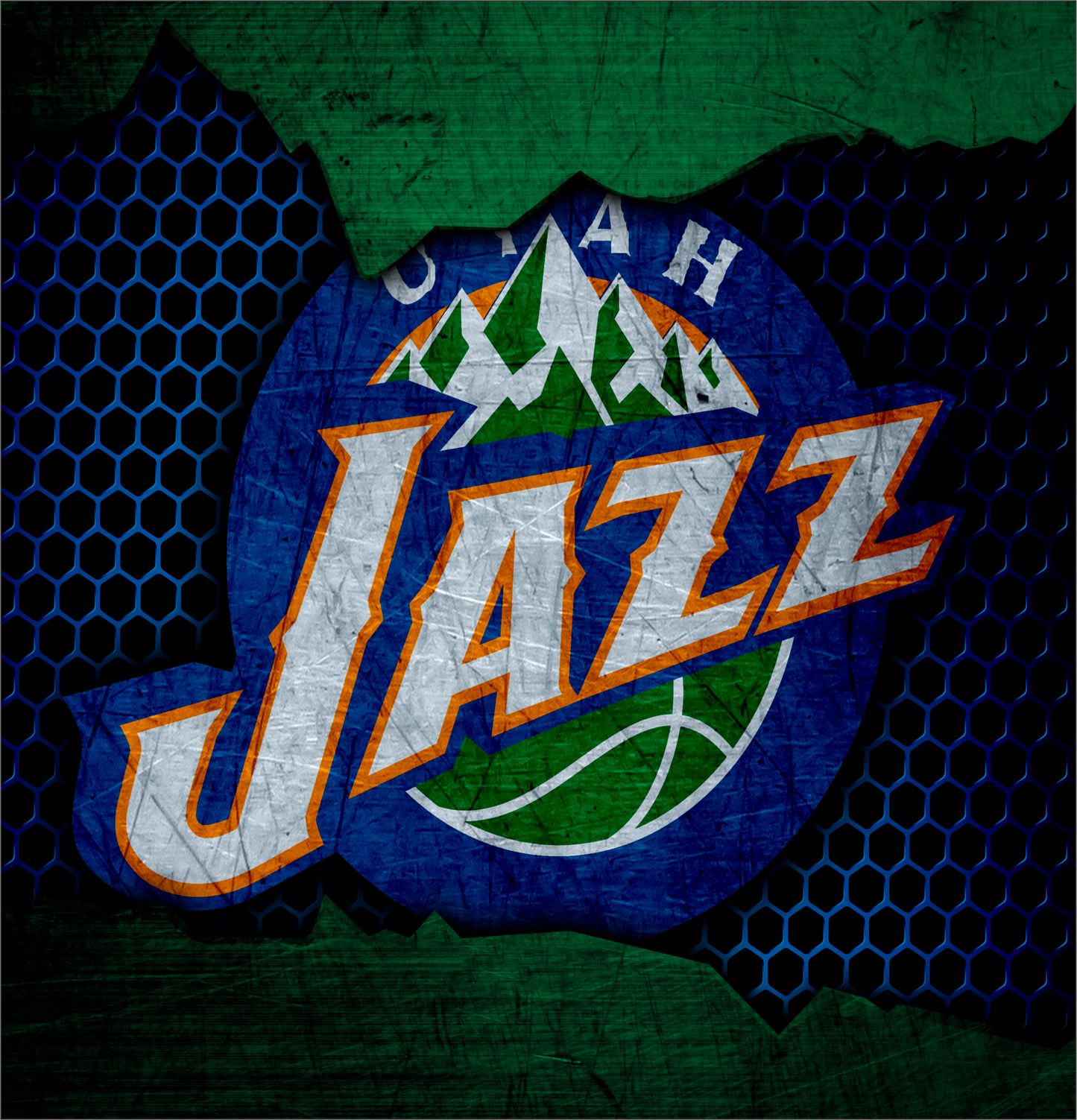 PRE-MADE ADHESIVE TRAY TABLE PRINTS (20" X 16") - BASKETBALL #2