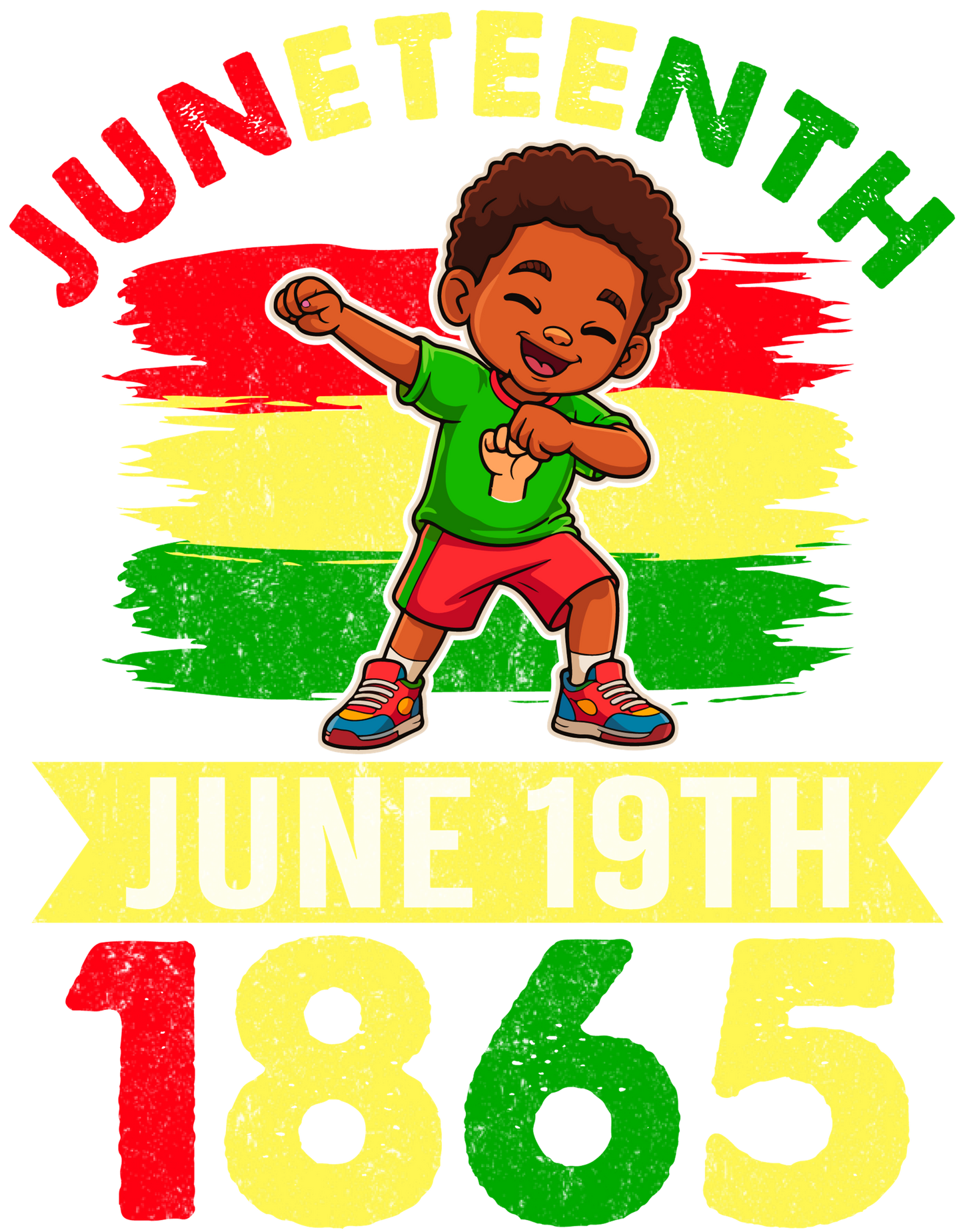 $2 Wholesale - JUNETEENTH KIDS T-Shirt Sublimation Transfers