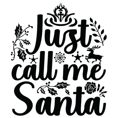 Christmas (Black) Sublimation 11" Transfers (2pk)