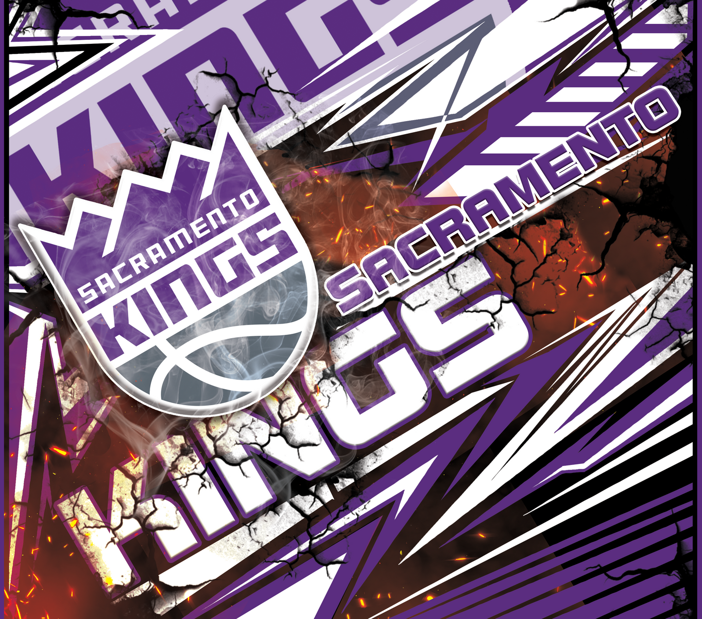 PRE-MADE ADHESIVE TRAY TABLE PRINTS (20" X 16") - BASKETBALL #1