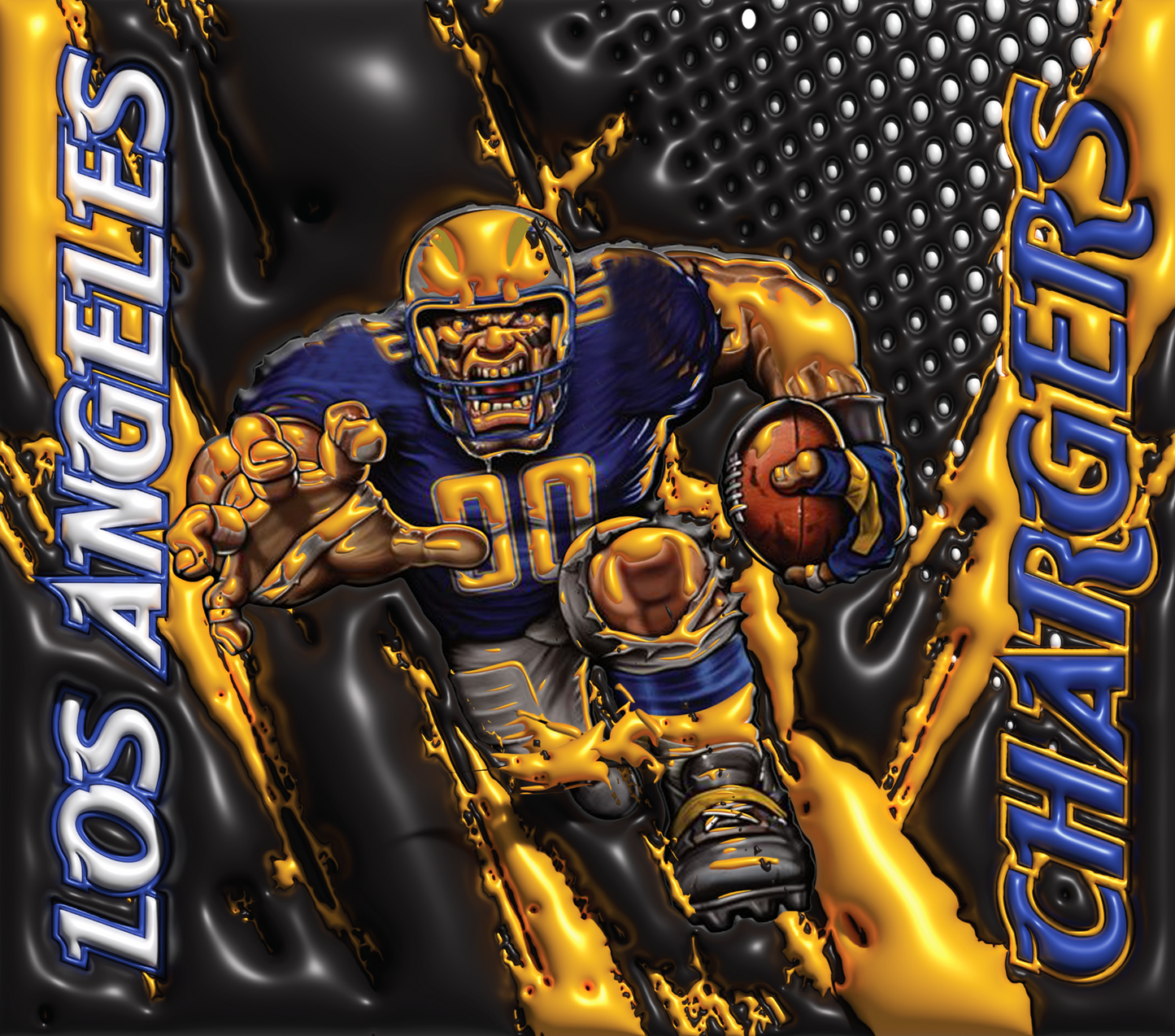 PRE-MADE ADHESIVE TRAY TABLE PRINTS (20" X 15.25") - FOOTBALL (3D MASCOT)