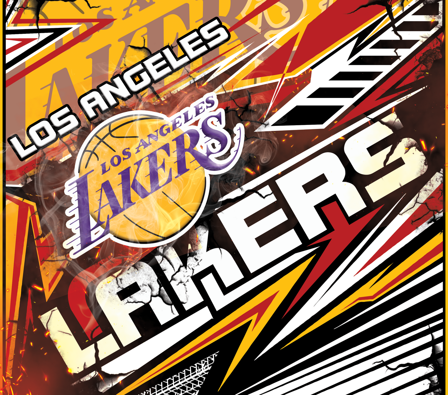 PRE-MADE ADHESIVE TRAY TABLE PRINTS (20" X 16") - BASKETBALL #1