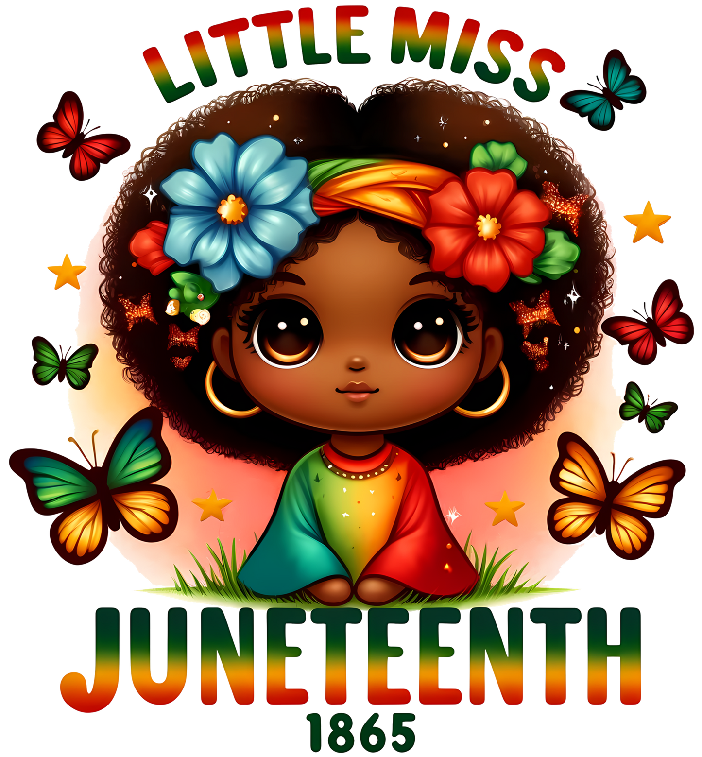 $2 Wholesale - JUNETEENTH KIDS T-Shirt Sublimation Transfers