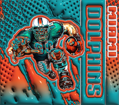 PRE-MADE ADHESIVE TRAY TABLE PRINTS (20" X 15.25") - FOOTBALL (3D MASCOT)
