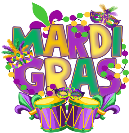 $2 Tuesday ONLY - Mardi Gras Sublimation Transfers