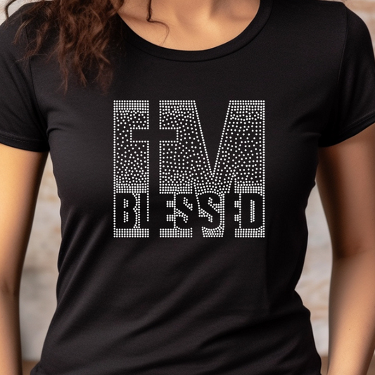 I'M Blessed (Rhinestone Transfer)