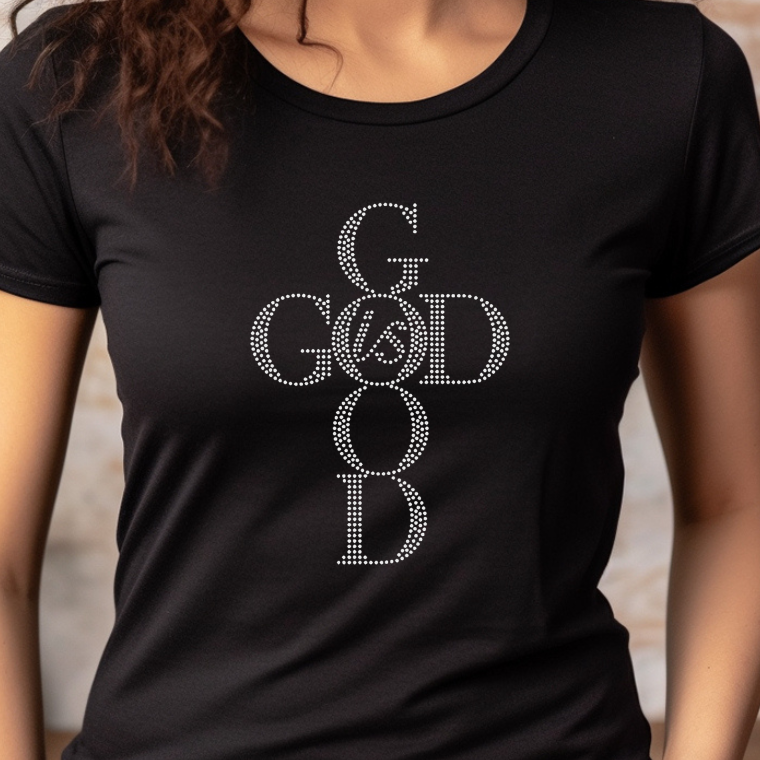 God is Good(Rhinestone Transfer)