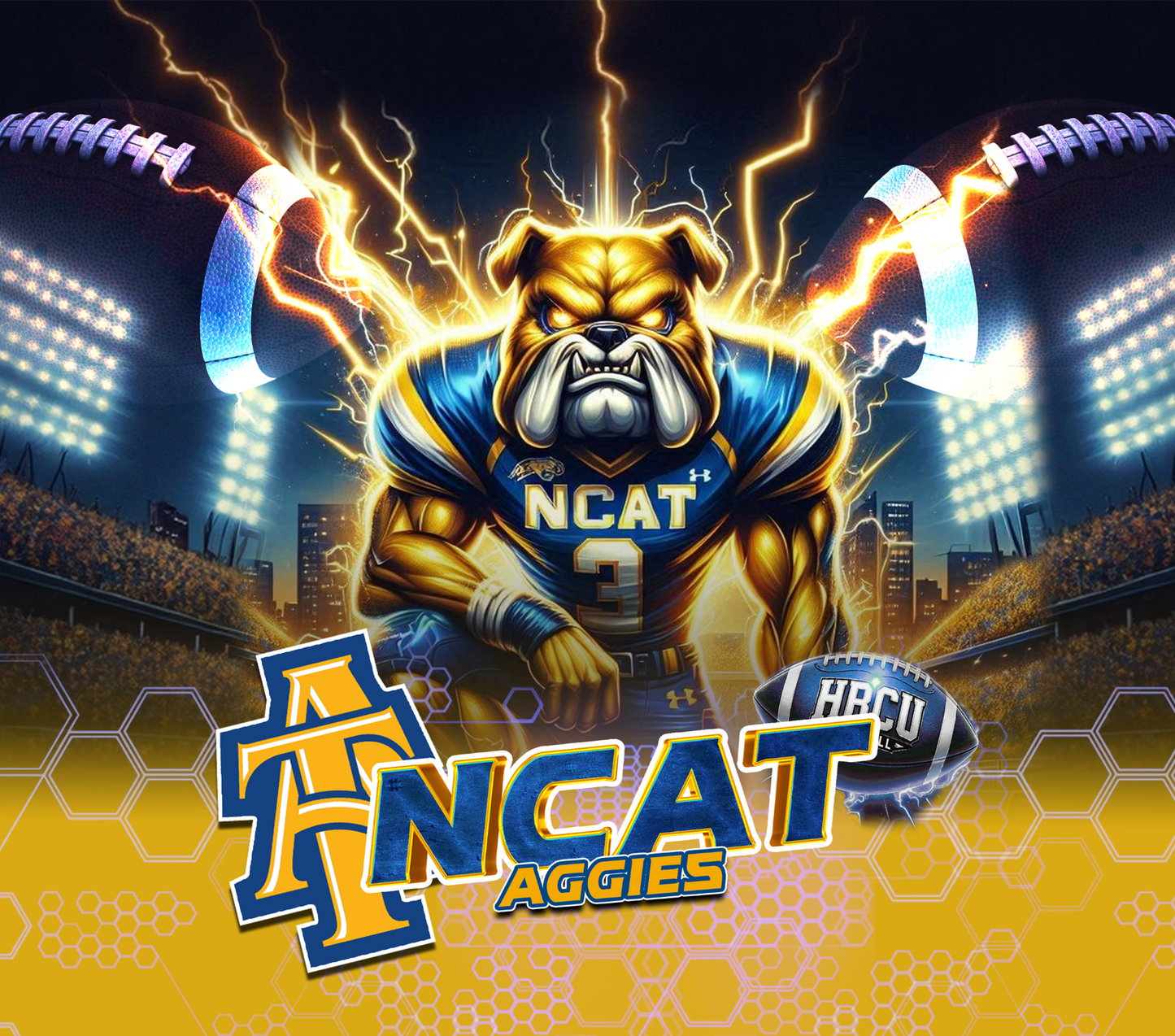 PRE-MADE ADHESIVE TRAY TABLE PRINTS (20" X 15") - HBCU (LIGHTNING)