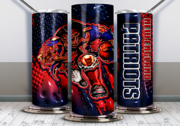 PRO FOOTBALL SUBLIMATION TUMBLER WRAPS  for 20oz Tumblers