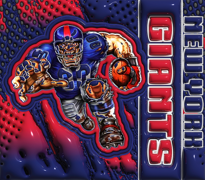 PRE-MADE ADHESIVE TRAY TABLE PRINTS (20" X 15.25") - FOOTBALL (3D MASCOT)