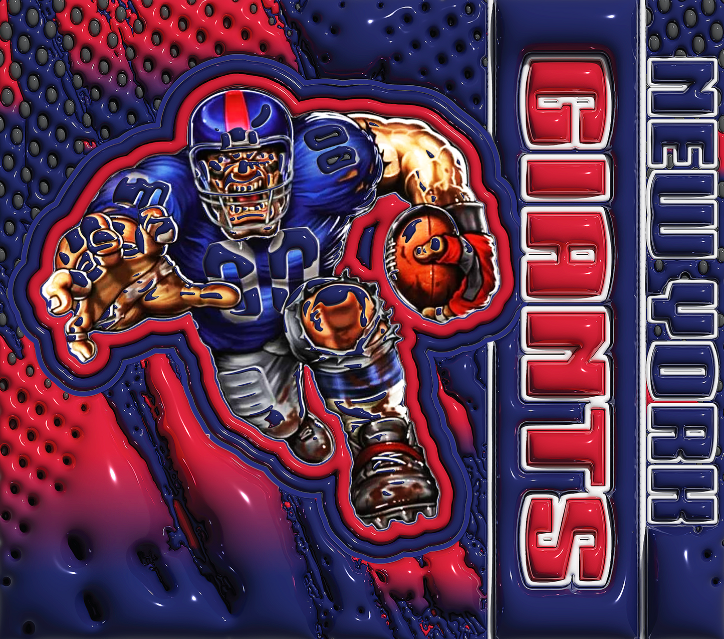 PRE-MADE ADHESIVE TRAY TABLE PRINTS (20" X 15.25") - FOOTBALL (3D MASCOT)
