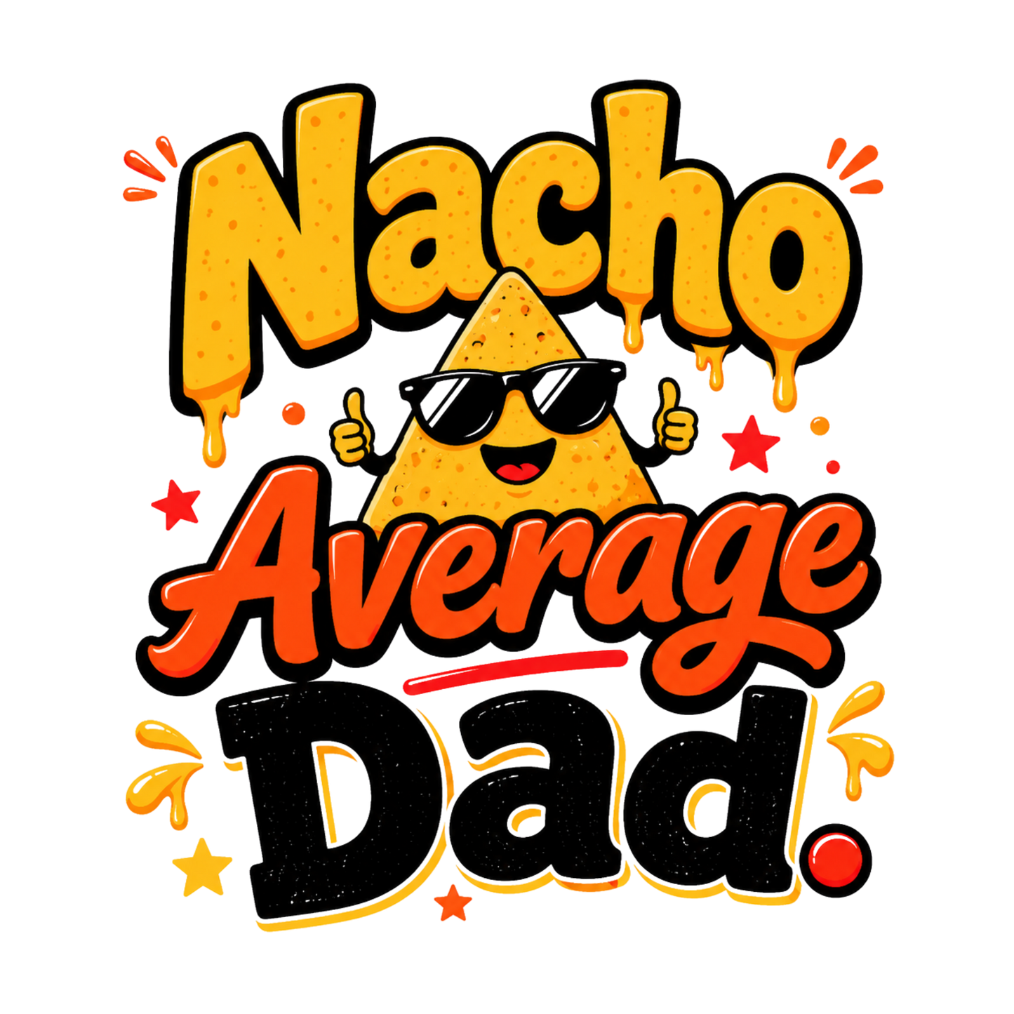 SARCASTIC DAD T-Shirt Sublimation Transfers (Singles)