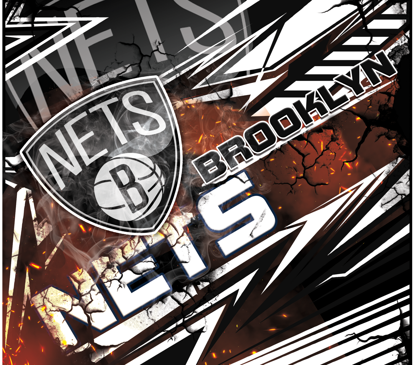 PRE-MADE ADHESIVE TRAY TABLE PRINTS (20" X 16") - BASKETBALL #1