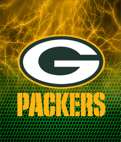 PRE-MADE ADHESIVE TRAY TABLE PRINTS (20" X 15.25") - FOOTBALL (LIGHTNING)