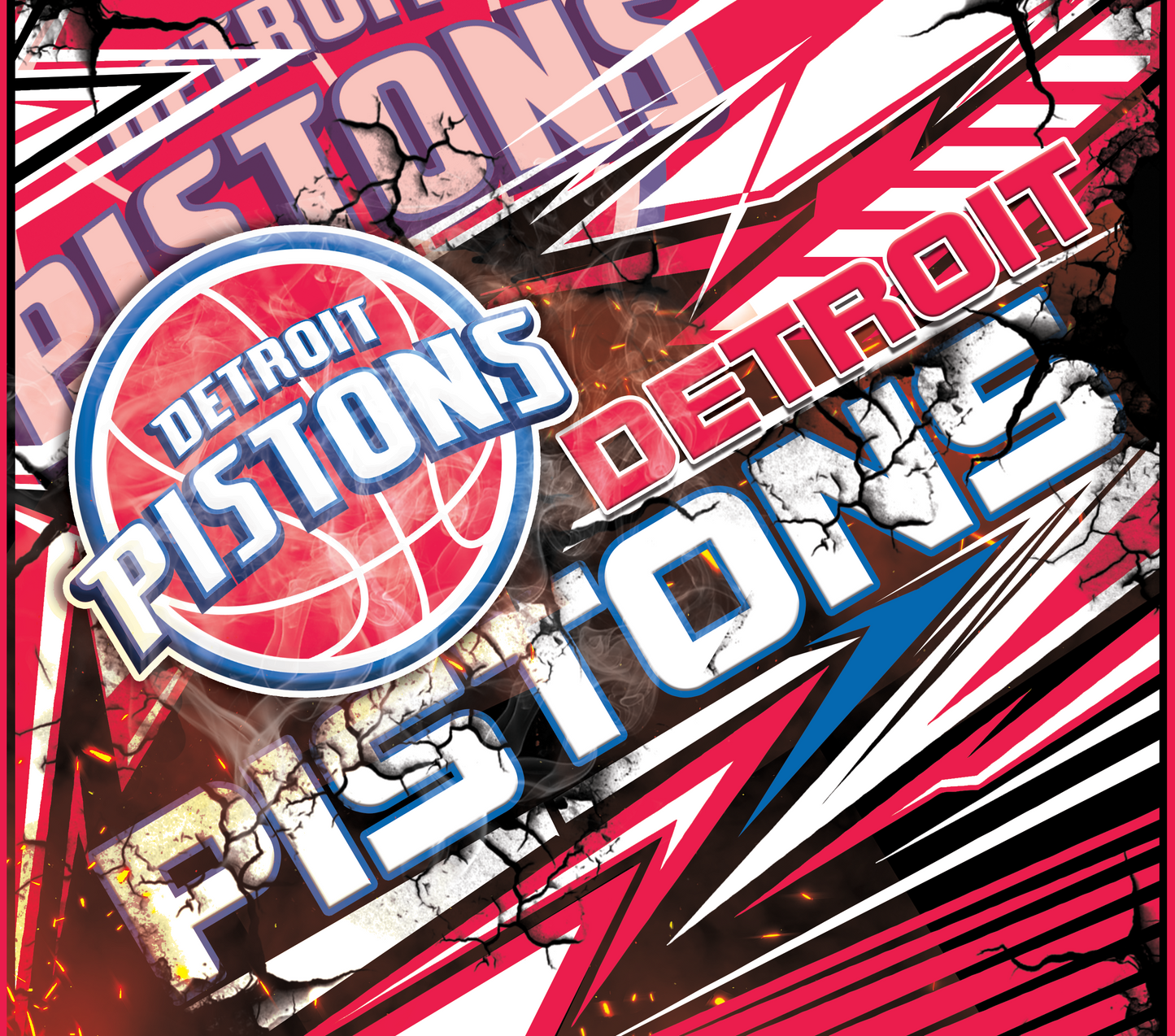 PRE-MADE ADHESIVE TRAY TABLE PRINTS (20" X 16") - BASKETBALL #1