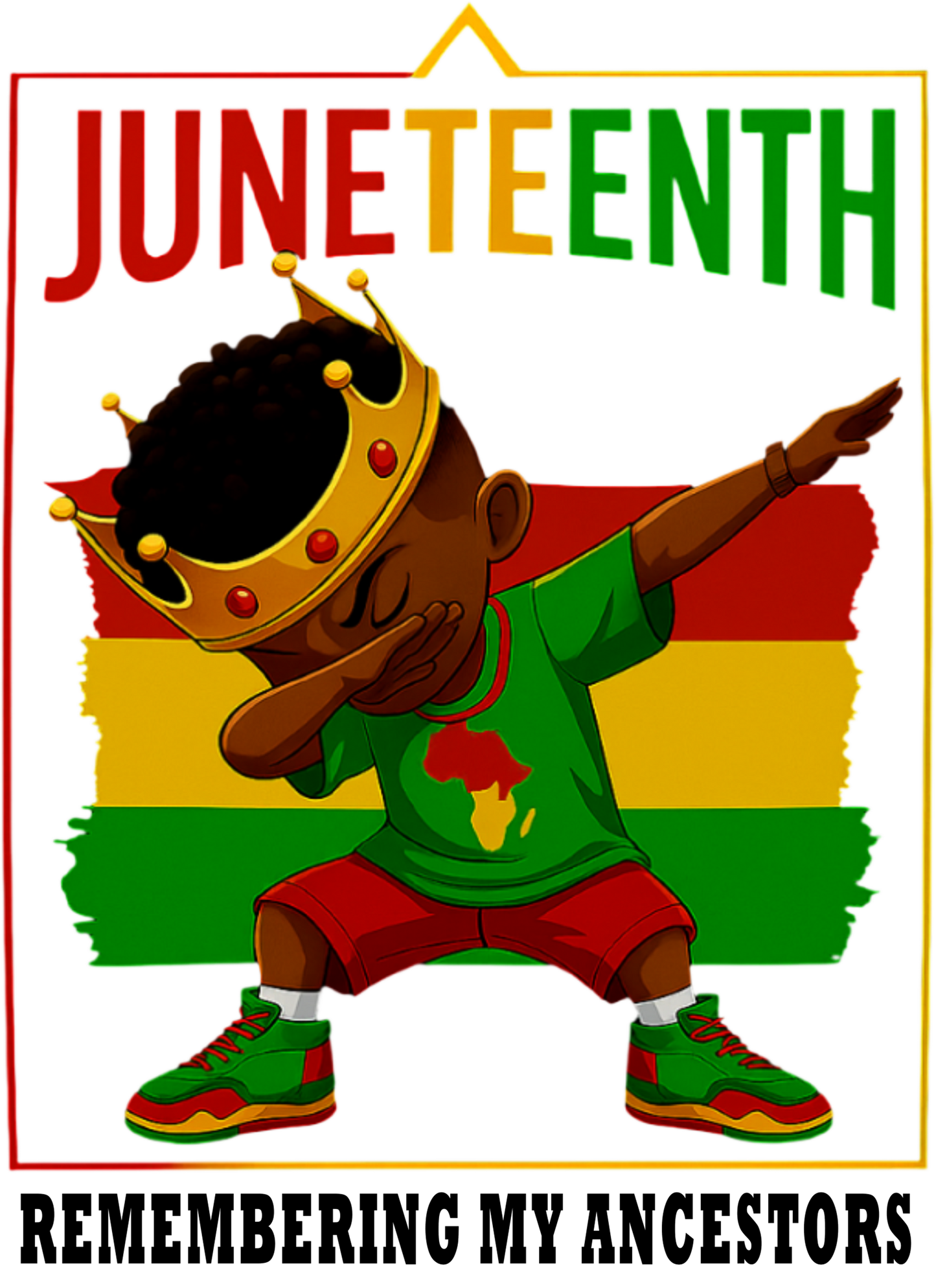 $2 Wholesale - JUNETEENTH KIDS T-Shirt Sublimation Transfers