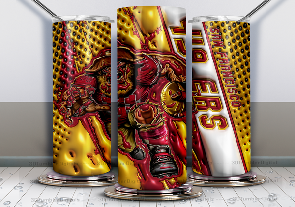 PRO FOOTBALL SUBLIMATION TUMBLER WRAPS  for 20oz Tumblers