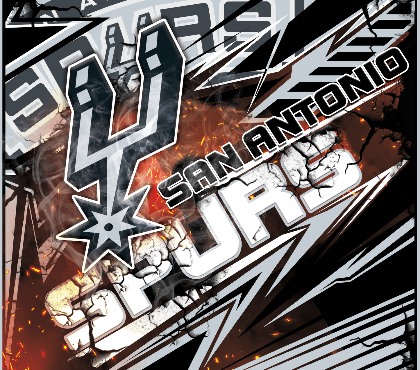 PRE-MADE ADHESIVE TRAY TABLE PRINTS (20" X 16") - BASKETBALL #1