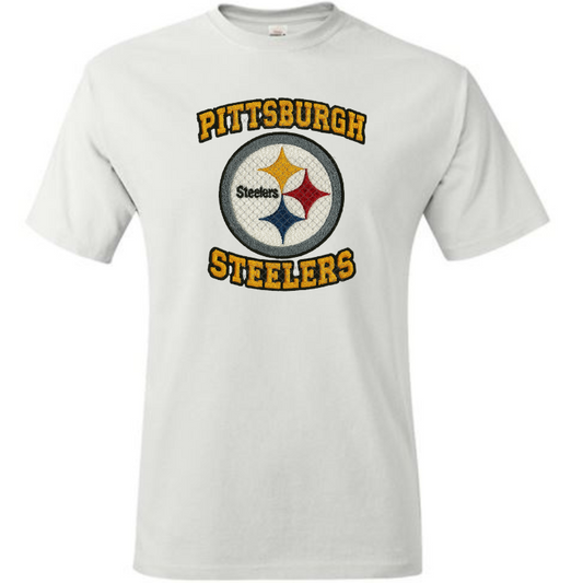 FAUX EMBROIDERY LOOK FOOTBALL T-SHIRT TRANSFERS (SUBLIMATION)