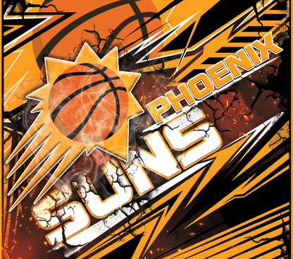 PRE-MADE ADHESIVE TRAY TABLE PRINTS (20" X 16") - BASKETBALL #1